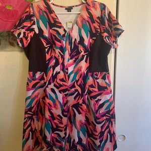 Metaphor Dress Size 2X MultiColor